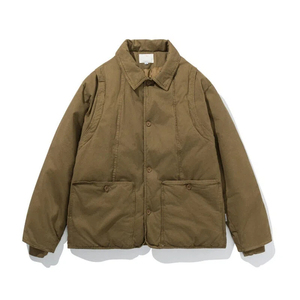 Chaqueta Acolchada de Trabajo con Cuello Abierto, Estilo Japonés, de Algodón Acolchado, Marrón, Tres Colores, Abrigo Cálido de Invierno, WT3010 - Product Image 1
