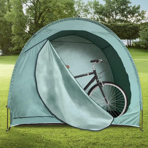 GARIDA Housse de protection pour <span class=keywords><strong>vélo</strong></span> d'extérieur 210d Silver Coated Oxford Cloth Portable Waterproof Foldable Bicycle Shelter GCTT-029 - Product Image 4