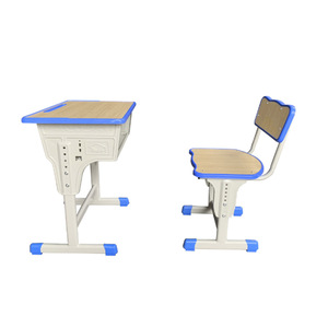 Henmei Adjustable <b>Desk</b> And Chair Set For Primary Secondary Students Metal Modern <b>Simple</b> Design School Use - Product Image 3