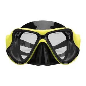 Nouveau masque de plongée professionnelle de plongée sous-marine, lentille en verre trempé, masque en Silicone pour le transport gratuit