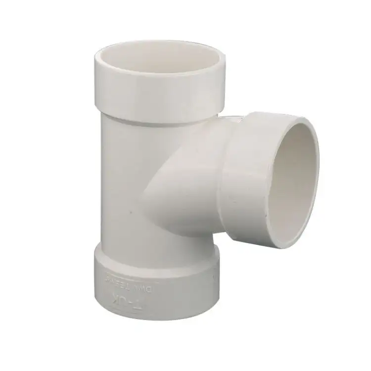 Pipe Fitting ASTM D2665 DWV PVC Drain Tee for drainage water