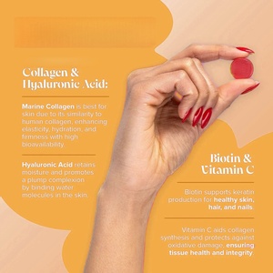 Gomitas de Colágeno de Marca Privada OEM/ODM, Producto de Belleza Multivitamínico para la Salud del Cabello, la Piel y las Uñas, Apoyo Antiarrugas para Adultos - Product Image 4