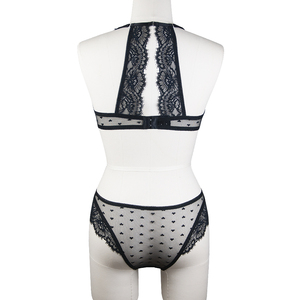 Elegante Set Reggiseno e Mutandine Bianco in Pizzo Ricamato Sexy con Ferretto Push-Up a Coppa Piena, <span class=keywords><strong>Lingerie</strong></span> Monouso - Product Image 5