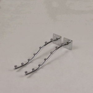 Crochets d'affichage industriels muraux en métal chromé avec un diamètre de fil de 6 mm - Product Image 6