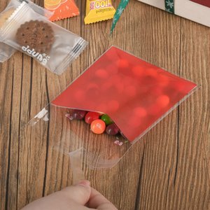 Sacs en cellophane de Noël refermables, sacs cadeaux en plastique scellés avec <span class=keywords><strong>fermeture</strong></span> adhésive pour pâtisseries, biscuits et bonbons - Product Image 6