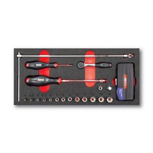 USAG - U05191020 Assortiment de cliquets, inserts et douilles à chocs de 1/4 ''(50 pièces) -ENTRETIEN INDUSTRIEL EAN 8001150039072 - Product Image 1