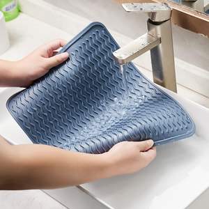 Экологичный кухонный счетчик многоцелевой коврик для сушки термостойкий силиконовый коврик для сушки посуды - Product Image 3