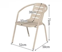 Chaise en plastique PP moderne et économique pour bureau, salle d'attente, salle à manger, extérieur, visiteurs - Aucun avis pour le moment