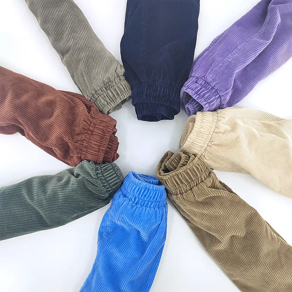 Produttore eco-friendly cotone organico pantaloncini da uomo di velluto a coste, di qualità di lusso elastico in vita da uomo pantaloncini di velluto a coste