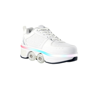 Vente en gros de chaussures de skate d'extérieur WECOO, nouveau design, tendance mode, <span class=keywords><strong>4</strong></span> <span class=keywords><strong>roues</strong></span> rétractables, chaussures de <span class=keywords><strong>roller</strong></span> LED pour enfants - Product Image 3