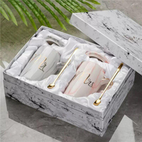 Boîte d'Expédition Personnalisée en Carton Blanc Ondulé pour Tasse à Café avec Insert en Mousse