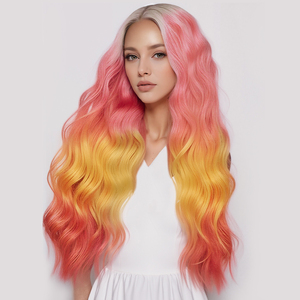 ราคาขายส่ง มีสินค้าในสต็อก แฟชั่นสไตล์ผมถักโครเชต์ใยสังเคราะห์ทนความร้อนสูง สีดำ สำหรับผู้หญิง ต่อผมลอนลึก - Product Image 2