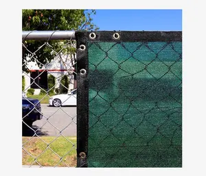 6 футов x 50 футов Hdpe темно-зеленый защитный экран/Ветрозащитная сетка для теннисной площадки