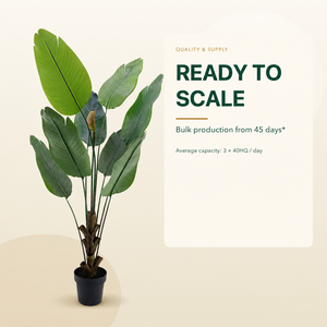 Arbre <span class=keywords><strong>bananier</strong></span> artificiel de 140 cm, plante en PE à feuilles persistantes, pot en plastique fait main, décoration intérieure pour mariage et remise de diplôme - Product Image 3