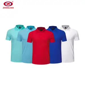 Mới Đến Polyester Spandex Nylon Golf Áo Sơ Mi Nam Quần Áo Polo Áo Sơ Mi Tùy Chỉnh Golf Microfiber Polo T-shirt