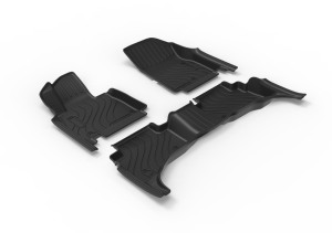 Autobo para Hyundai <span class=keywords><strong>Tucson</strong></span> Hybrid 1,6 T 2022-2025 Alfombrillas de coche TPE de alta resistencia, revestimientos de suelo para todo tipo de clima de cobertura completa, 100% impermeables - Product Image 2