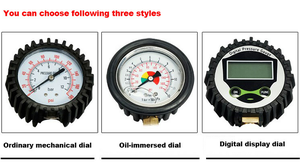 Manômetro Digital de Pressão de Ar 150 PSI para Pneus de Bicicleta e Carros, Material ABS, Display LCD, Qualquer Cor, 0-150PSI - Product Image 6
