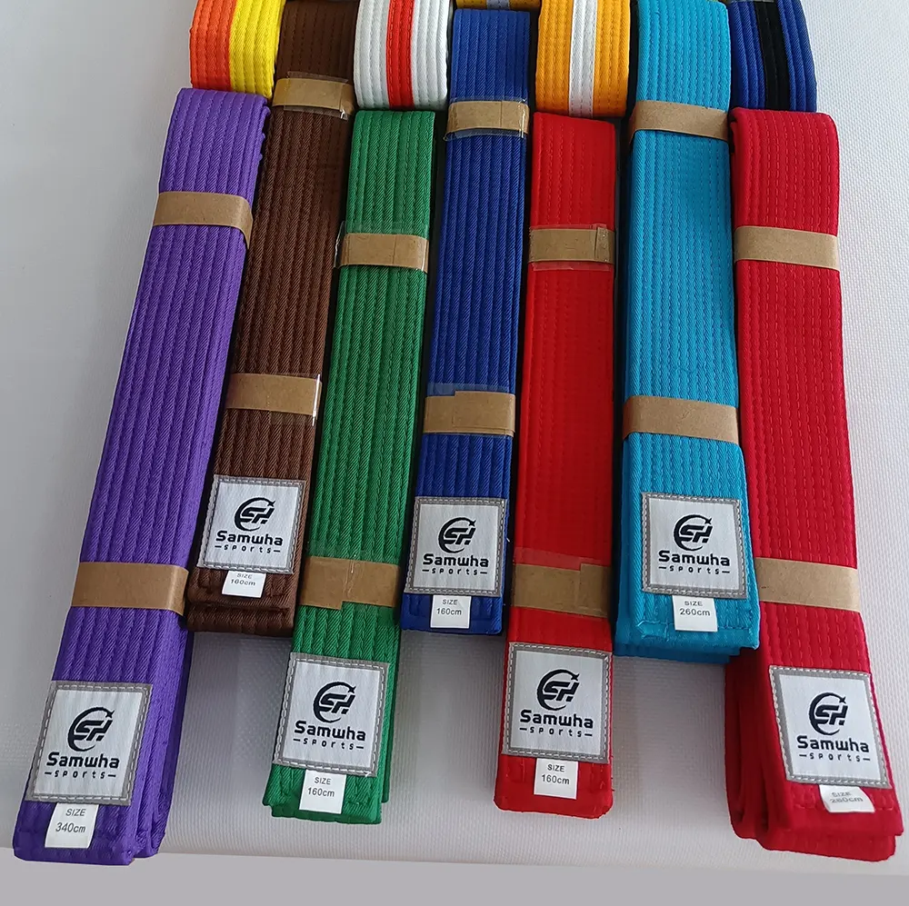 ARTES MARCIALES CINTURÓN DE COLOR PERSONALIZAR Cinturones de Karate de Taekwondo logotipo personalizado