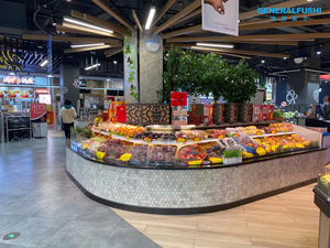 Vitrina Refrigerada Horizontal Abierta <span class=keywords><strong>para</strong></span> Carnes, Charcutería y Frutas <span class=keywords><strong>para</strong></span> CVS y Supermercados con Termostato Digital y Bajo Nivel <span class=keywords><strong>de</strong></span> Ruido - Product Image 1