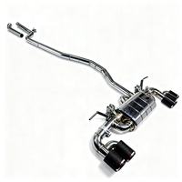 Tuyaux d'échappement DZ pour BMW Série 2 F45 F23 F22 F87 F46 F44 216i 218i 220i 230i 235i 228i N20 2.0T en acier inoxydable poli miroir