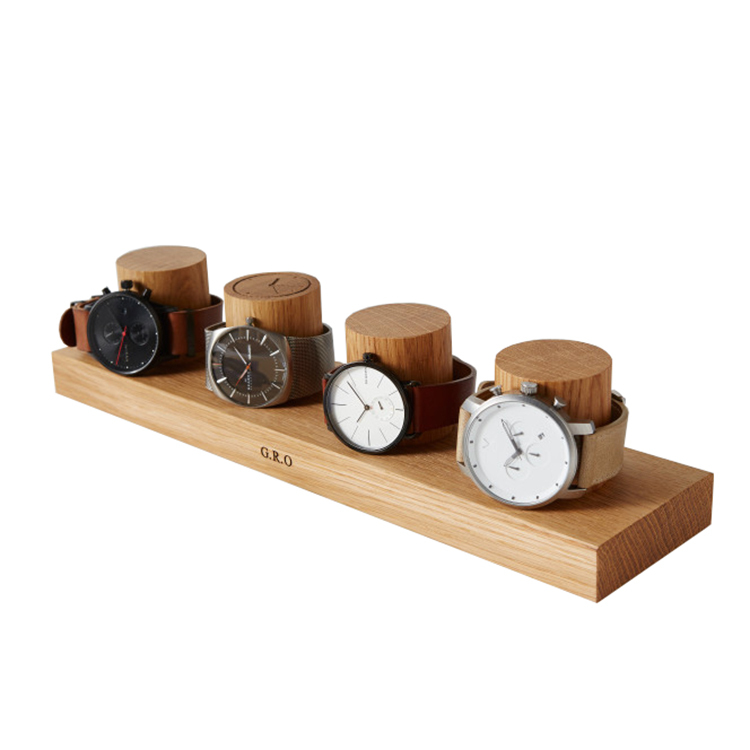 Customized Countertop Wooden Display Stand Display Case Retail Makeup Display Ideas for Skin Care Products — view 3