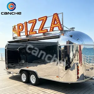 Camión de Comida Rápida para Pizza y Tacos, Precio de Fábrica, Remolque Móvil de Acero Inoxidable para Venta Ambulante - Product Image 1