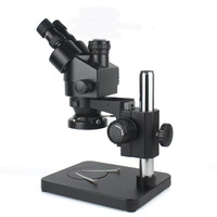 Fatigue Free Viewing 7X-40X Simul-Focal Mobile Logic Electronic Repair Zoom Stereo Trinocular Microscope With Polarizer Led