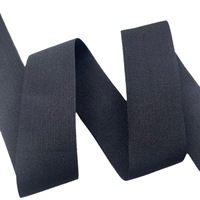 Bandeaux élastiques en Spandex/Nylon de 10mm-70mm, blancs et noirs, en gros, personnalisés, tricotés, à rayures chevrons