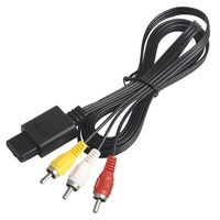 Cordon de câble audio-vidéo AV 1.8M pour adaptateur de câble composite AV RCA SNES/N64/Gamecube 6ft