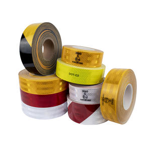 Lianxing Rouge et Blanc Ruban D'avertissement Mirco Prism <span class=keywords><strong>Accessoires</strong></span> De Voiture Réfléchir Avertissement Réflecteur De Sécurité Rouleau D'autocollant - Product Image 6