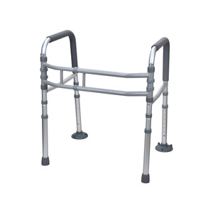 Bathroom Safety <b>Grab</b> Bar Silver Gray Adjustable Height For Elderly Support Rail Home Use Anti Fall Assistance Equipment - Product Image 1