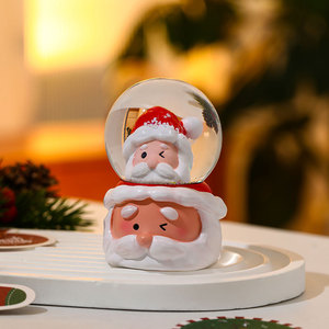 Nuova Decorazione Natalizia con Sfera <span class=keywords><strong>di</strong></span> Cristallo Luminosa, Ornamento in Vetro con Babbo <span class=keywords><strong>Natale</strong></span>, Regalo per Bambini per <span class=keywords><strong>la</strong></span> <span class=keywords><strong>Vigilia</strong></span> <span class=keywords><strong>di</strong></span> <span class=keywords><strong>Natale</strong></span> - Product Image 5