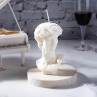 아로마 테라피 북유럽 조각 촛불 간장 왁스 양초 럭셔리 동상 데이비드 향기로운 유기농 촛불