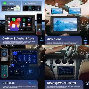 Podofo pour <span class=keywords><strong>Alfa</strong></span> Romeo <span class=keywords><strong>159</strong></span> 2004-2011 <span class=keywords><strong>Autoradio</strong></span> 7 pouces Double Din 4 + 64G <span class=keywords><strong>Android</strong></span> <span class=keywords><strong>Autoradio</strong></span> sans fil CarPlay/<span class=keywords><strong>Android</strong></span> Auto GPS WIFI - Product Image 2