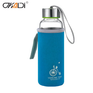 <span class=keywords><strong>500</strong></span> <span class=keywords><strong>ml</strong></span> di Alta Qualità Borosilicato di <span class=keywords><strong>Vetro</strong></span> Personalizzato Bottiglia di Acqua di <span class=keywords><strong>Vetro</strong></span> Con Custodia In Neoprene - Product Image 3