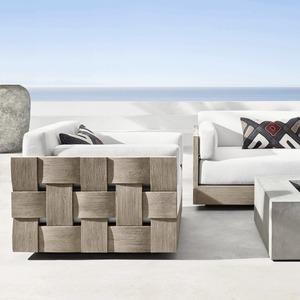 Divano moderno giardino cortile pioggia e protezione solare divano tavolino set combinazione - Product Image 3
