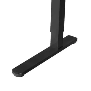 Adjustable Height Stand Up Desk V-mounts Environmentally Friendly Tempered Glass Desktop Height Adjustable Single Motor Electric Standing Desk VM-JSD5-01-G1