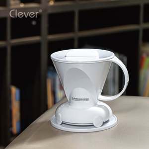 Válvula de Inmersión de Plástico Blanco Sólido de Grado Alimenticio, Forma Trapezoidal, 300 ml, para Entrenamiento de Baristas - Product Image 4