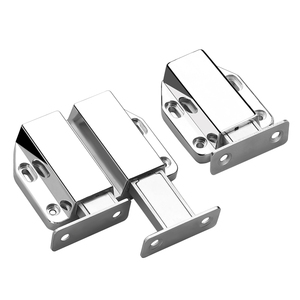 UJAT Alloy Rebound Door <b>Locker</b> Zinc Alloy Concealed Push Button Wardrobe <b>Storage</b> Closet Door Catch - Product Image 2