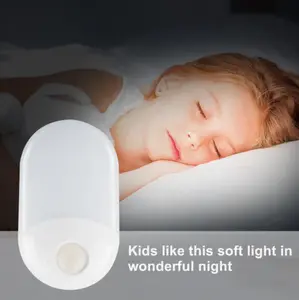 Mini drahtlose Infrarot Bewegungs sensor Baby LED Nachtlicht Veranda Wand leuchte für Schrank Treppen häuser Küchen schrank Nachtlicht Kinder