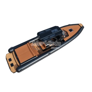 Bote de Aluminio <span class=keywords><strong>con</strong></span> Casco Rígido de 34 pies, RHIB Orca Hypalon, Bote Inflable <span class=keywords><strong>con</strong></span> Casco de Aluminio para Crucero <span class=keywords><strong>con</strong></span> Doble Motor Fuera de Borda de 300 HP - Product Image 1