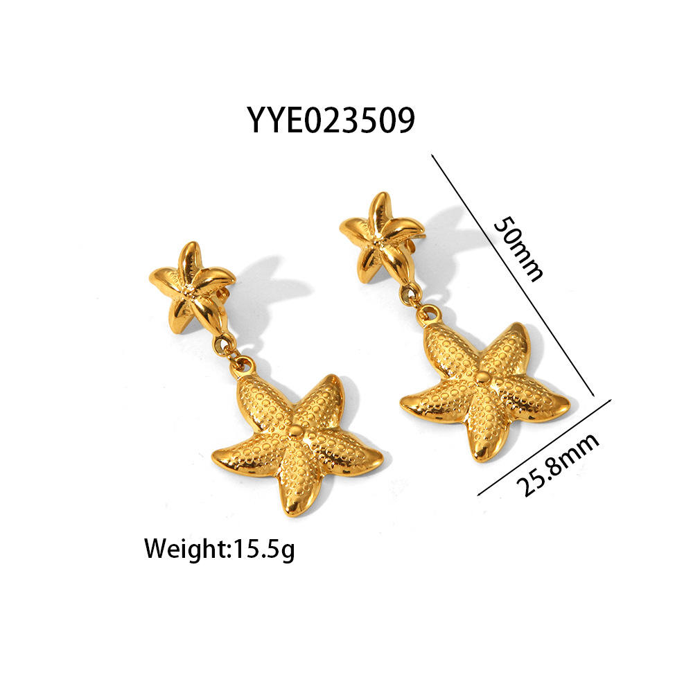 Collane Stella Marine Regolabili - 2 Pezzi Con Ciondolo A Forma Di Stella Marina Per Donne - Gioielli Marini Eleganti - Foto 4