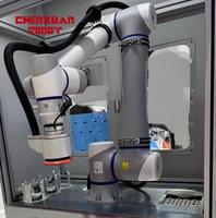 Robot collaboratif de polissage automatique, contrôle adaptatif entièrement automatique par IA, contrôle de force intégré pour le métal, le plastique et le bois