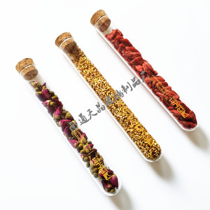 Tubo de ensayo de vidrio Tianjing de 20x150 mm con tapón de corcho para envasado de té de flores y flores secas - Product Image 4