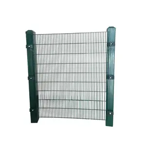 Durable Hot Dipped Galvanized Metal Wire Mesh 358 Anti Climb High Security Fence Anti Theft Guarded Fence System