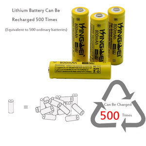 Kingwei — batterie lithium-ion rechargeable 14500, 800ah, luminosité reention, avec chargeur, pour vélo électrique ebike - Product Image 3