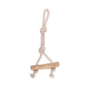 Cà phê gỗ Gai bông sợi dây thừng vật nuôi Đồ chơi chó nhai Đồ chơi cắn kháng răng tự nhiên làm sạch răng tương tác nha khoa Đồ chơi chó - Product Image 2