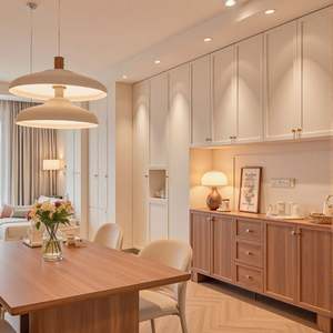 Customizable Cream French Style Wooden Furniture Warm Home Dining Table and <b>TV</b> Cabinet - Product Image 2