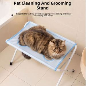 Soporte para Baño de Gatos, Apto para Gatos Jóvenes y Adultos, Ayuda para el Baño Anti-Escape, Esencial para el Baño de Mascotas - Product Image 2