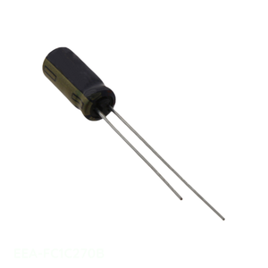 Distributeur agréé Condensateur Alumineux 27µF 20% 16V RADIAL TH à travers trou EEA-FC1C270B - Product Image 1